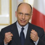 Italian PM Enrico Letta in Paris