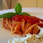 Spaghetti in mondovisione a Pompei