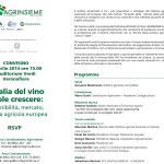 “L’Italia del vino vuole crescere”. Convegno Agrinsieme a Veronafiere domenica 6 aprile