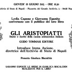 Gli Aristopiatti. Storie e ricette della cucina aristocratica italiana”