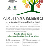 Adotta un albero per la rinascita del bosco del Castello Ducale