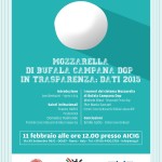 Mozzarella di Bufala Campana Dop, ecco i dati 2015